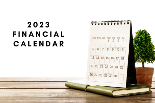 2023 Financial Calendar